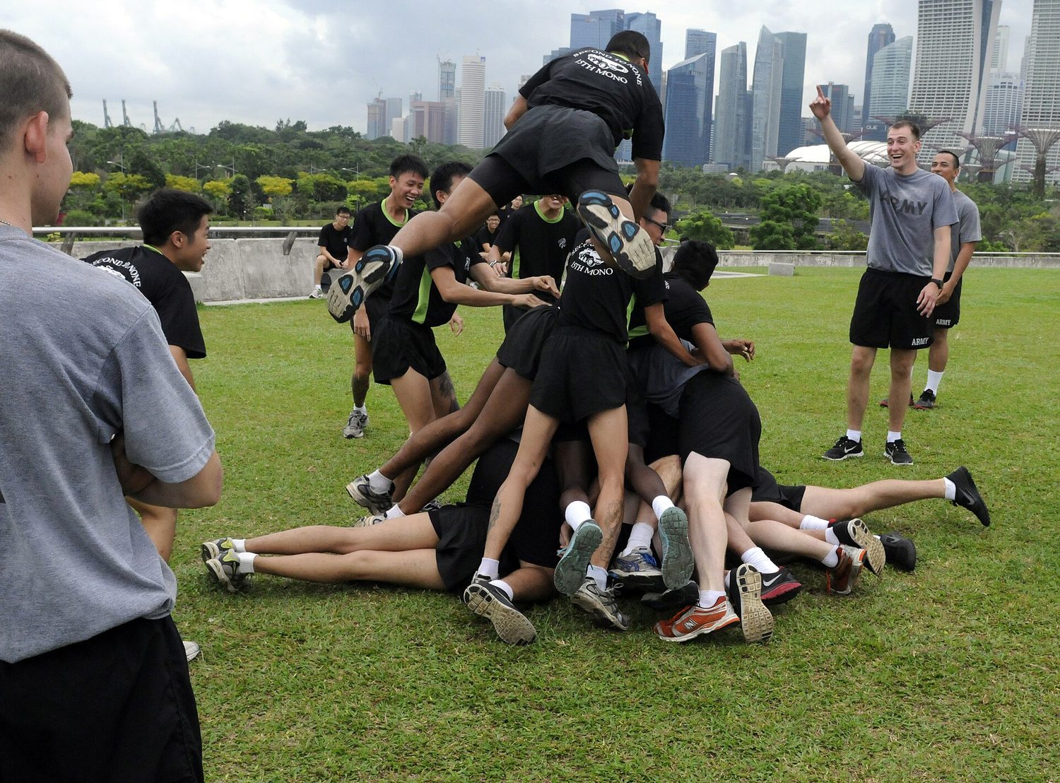 A person sweating during exercise