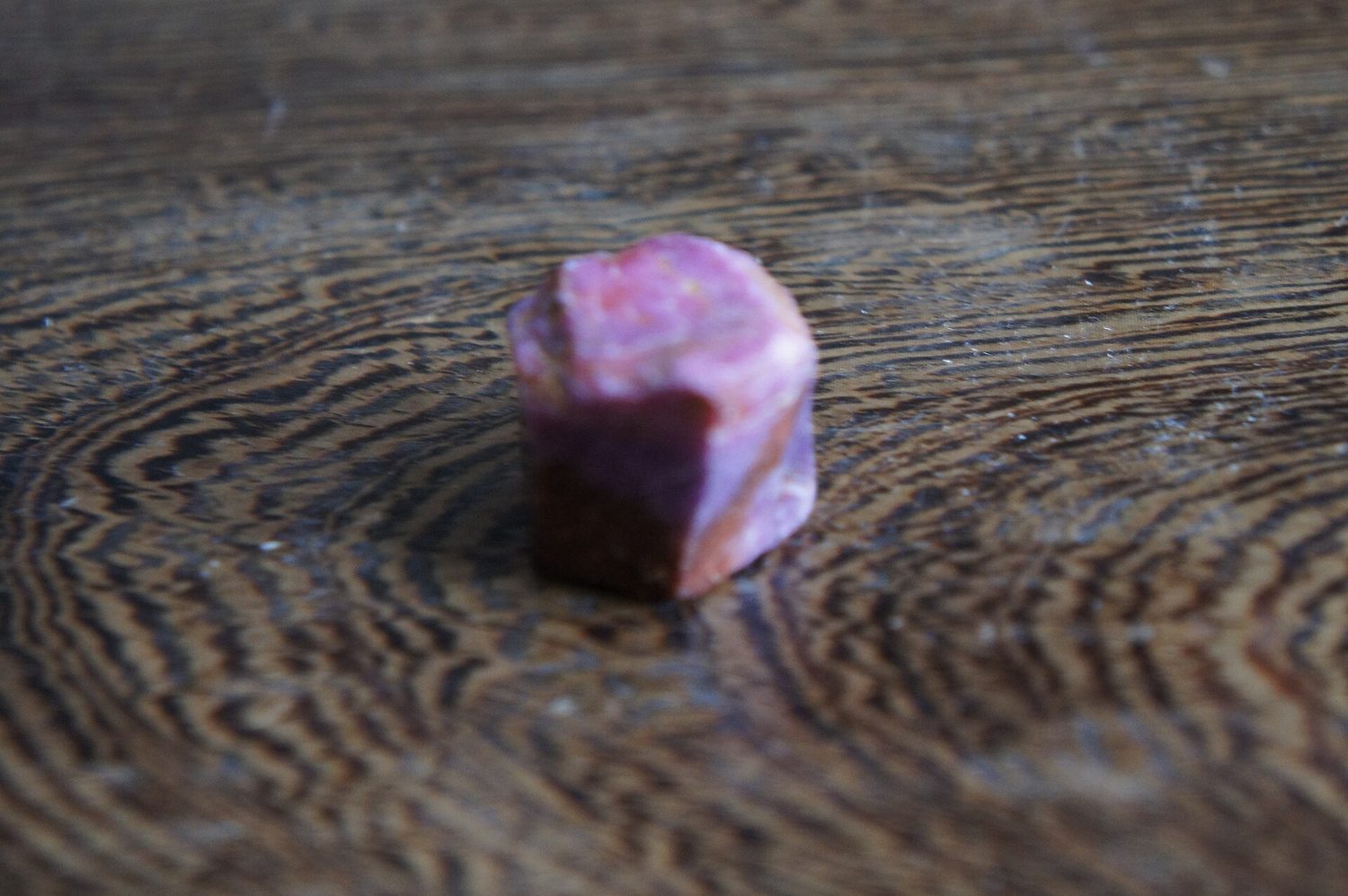 A red ruby crystal