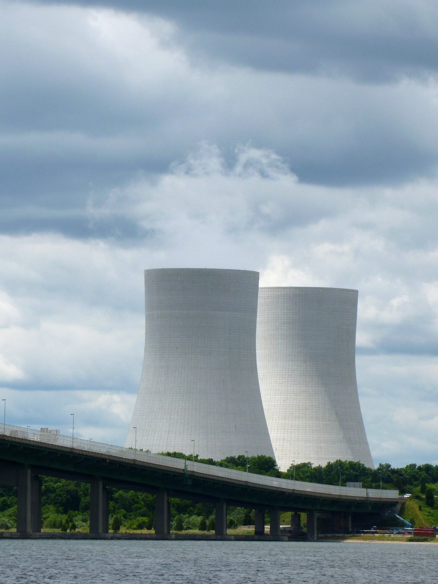 A coal power station with cooling towers