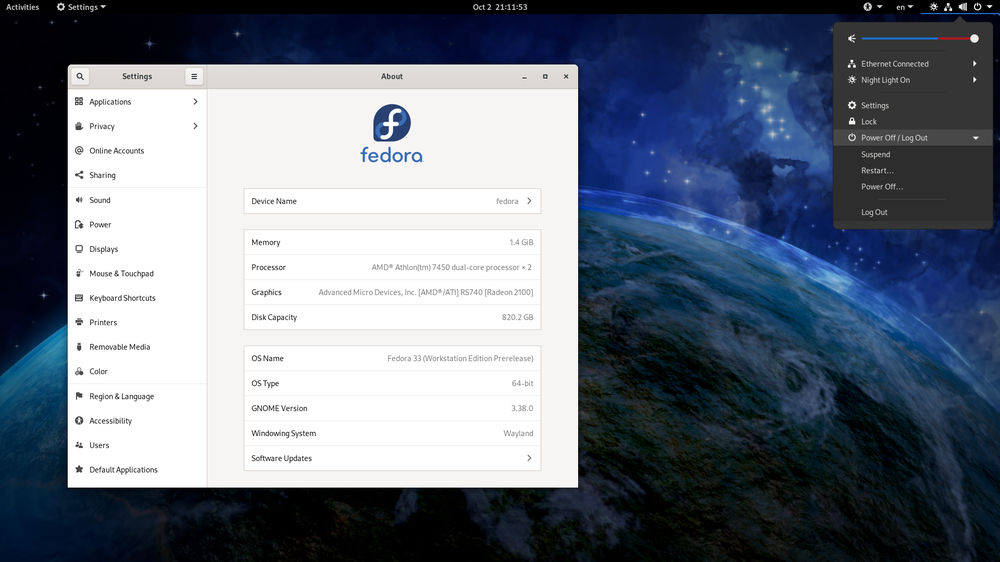 An operating system is software — the programs that tell the hardware what to do.